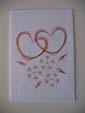 Hand Stitched Hearts Congratulations Card at made4u