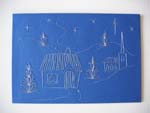 Hand Stitched Winter Scene Christmas Card at made4u