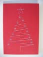 Hand Stitched Christmas Tree Card at made4u
