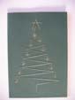 Hand Stitched Christmas Tree Card at made4u