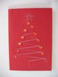 Hand Stitched Christmas Tree Card at made4u