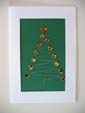 Hand Stitched Christmas Tree Card at made4u
