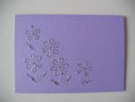 Hand Stitched Flowers Card at made4u