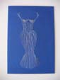 Hand Stitched Dress Fashion Card at made4u
