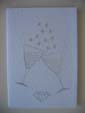 Hand Stitched Diamond Wedding Card at made4u